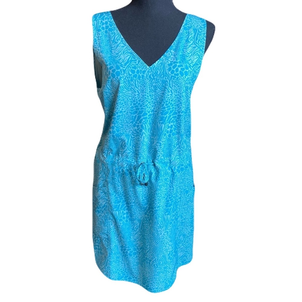 Kyodan‎ Outdoor Blue Animal Print Romper Dress Women’s Small
